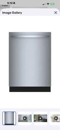NEW BOSCH. BENCHMARK 3 RACK DISHWASHER WITH A 3 YR EXTENDED WARR. 7/25/26