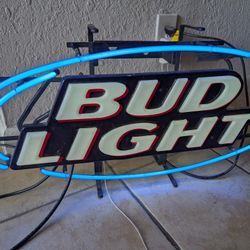 Bud Light Neon Bar Sign