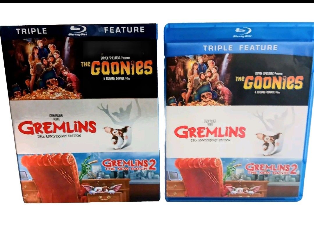 The Goonies-Gremlins-Gremlins 2 The New Batch: Triple Feature Bluray Brand New