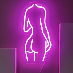 Body Silhouette Neon Sign