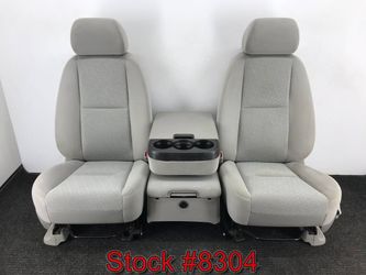 2008 Chevy Silverado 40 20 40 Bench Bucket Console LIGHT