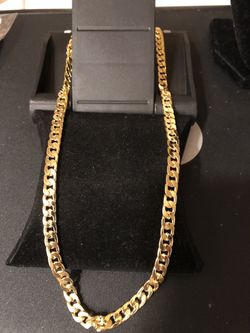 Men’s 18 kt gold fd 28 “ chain link necklace no refunds