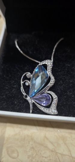 swarovski butterfly necklaces