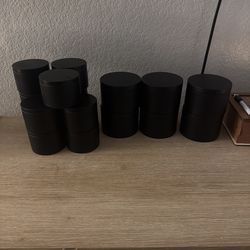 Whiff Pleasure-Hand Poured Pumpkin Spice Vanilla Candles (12 oz) (8oz)– Matte Black Jar