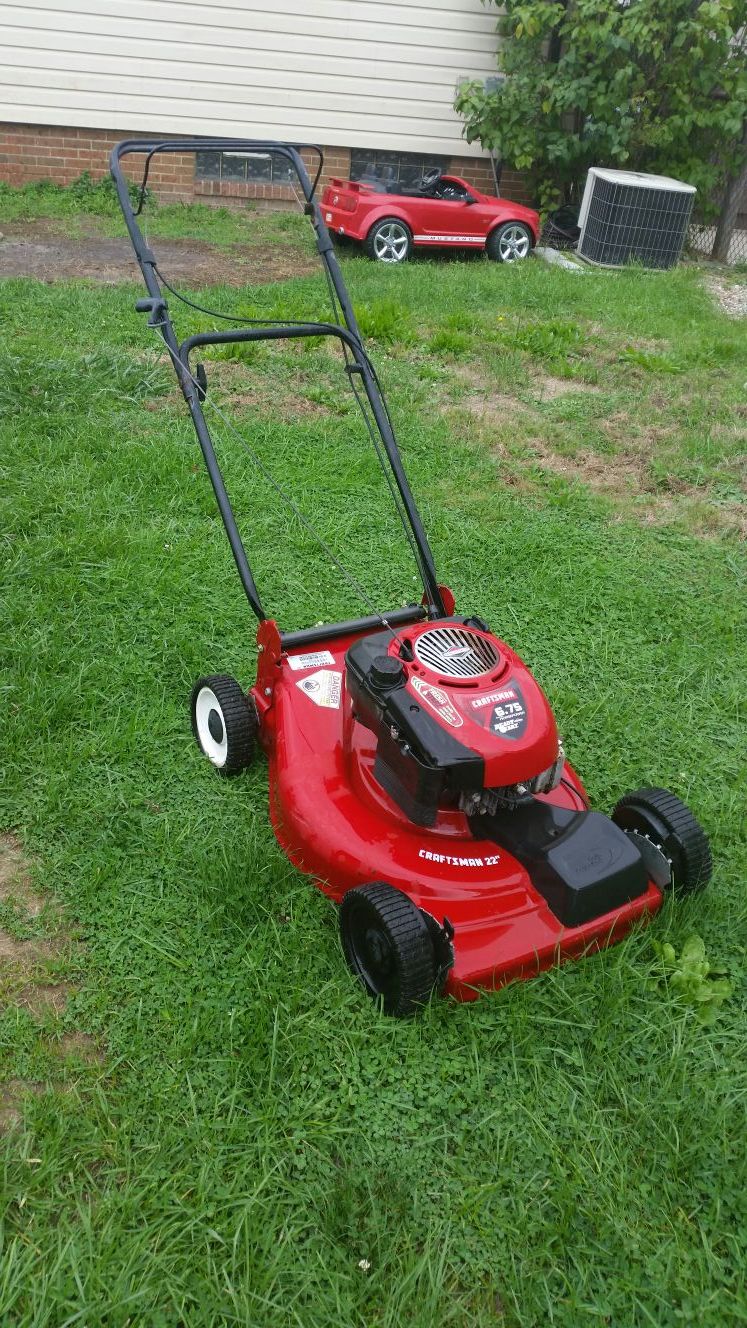 Craftsman 6.75 HP ready start lawnmower self propelled. for Sale in