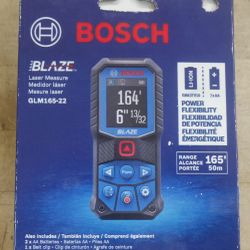 New Bosch Blaze 165 ft. Laser Distance  Measuring Tool GLM165-22.