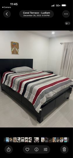 Real wood heavy bed