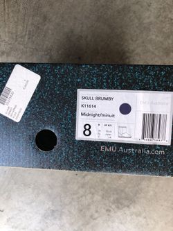 Emu Australia Toddler Unisex Midnight Skull Brumby Boots - Size 8 (2nd of 2 pairs)