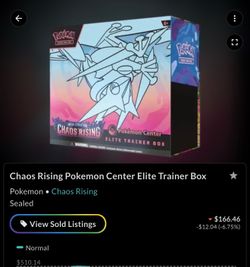 Chaos Rising Pokemon Center Elite Trainer Box