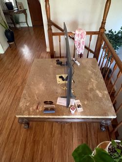 Large Marble Table “heavy” 2 piece