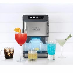 **USED** PERSONAL CHILLER Nugget Ice Maker Machine, 55lbs/24h Self-Cleaning Ice Machine, Chewable Ice Maker for Home Bar, Coffee Shop, Business