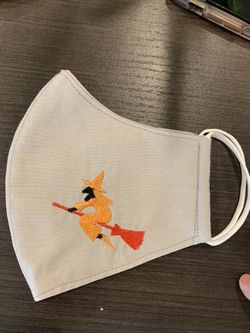 Halloween Embroidery face mask