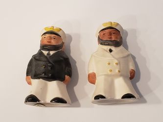 Rare Vintage Nanco Japan Ship Captains Salt and Pepper set 2 3/4"H

