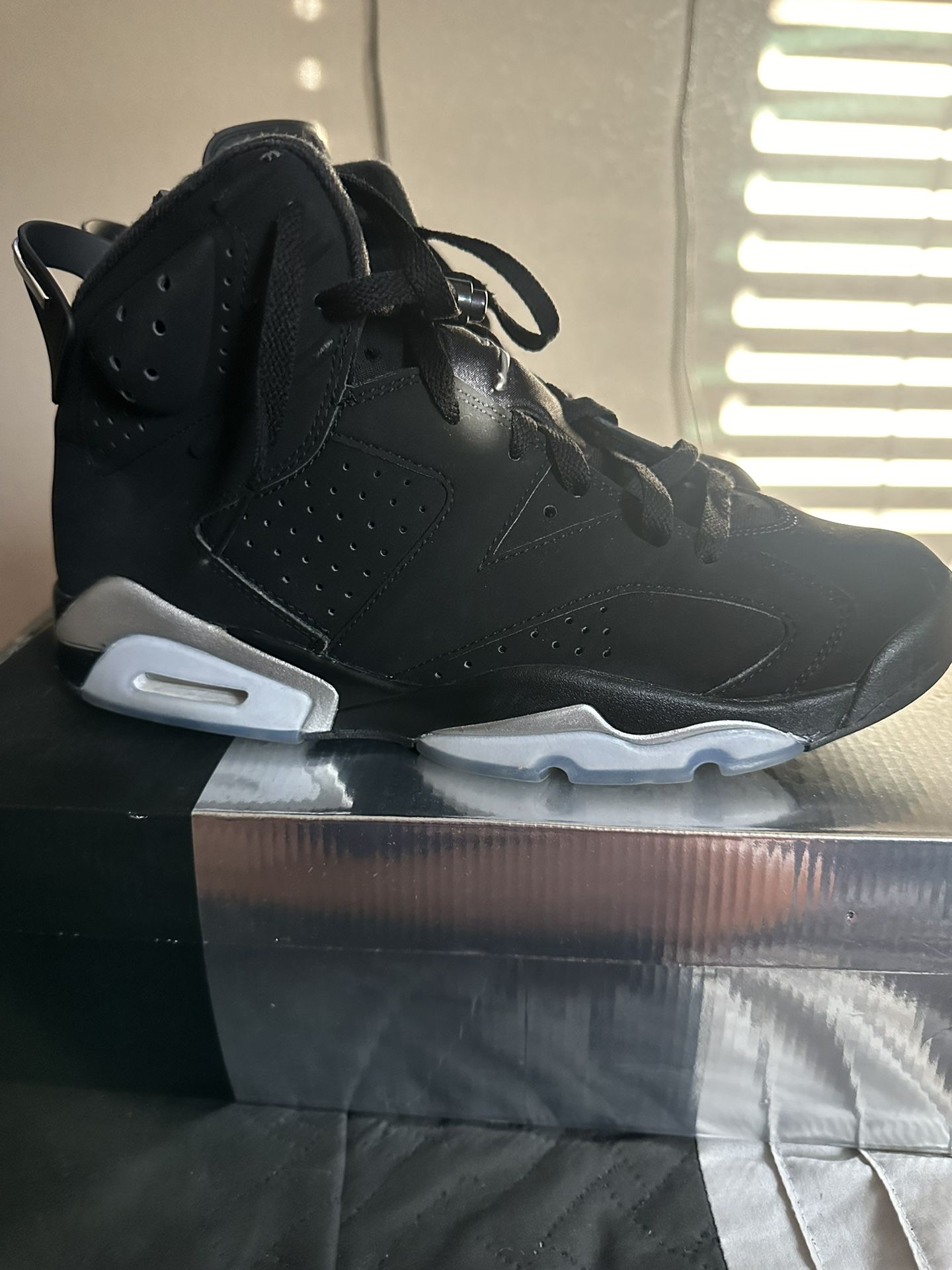 Air Jordan 6 Chrome Metallic Silver