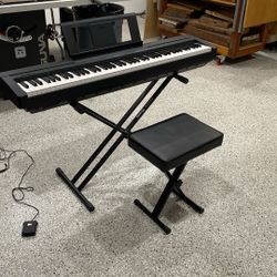 Yamaha P-45 Digital Piano w/ Stand & Stool – Barely Used