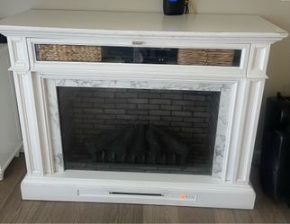 Electric fireplace tv stand