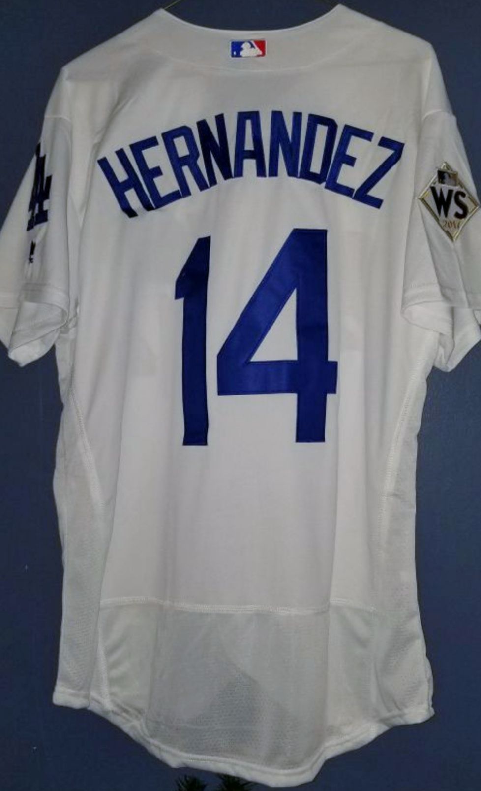 BRAND NEW Dodgers Kike Hernandez White Baseball jersey with WORLD SERIES  PATCH for Sale in West Covina, CA - OfferUp