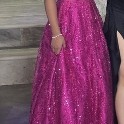 Formal Dress/prom Dress Size 3 (Fucsia)
