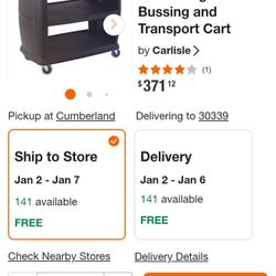 Carlisle Large Bussin& Transport  Cart