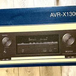 DENON AVR – X1300W FACTORY SEALED BOX 7.2 Receiver - Dolby Atmos, Wi-Fi, Bluetooth, 4K