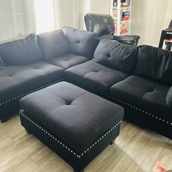 Black Couch Sectional