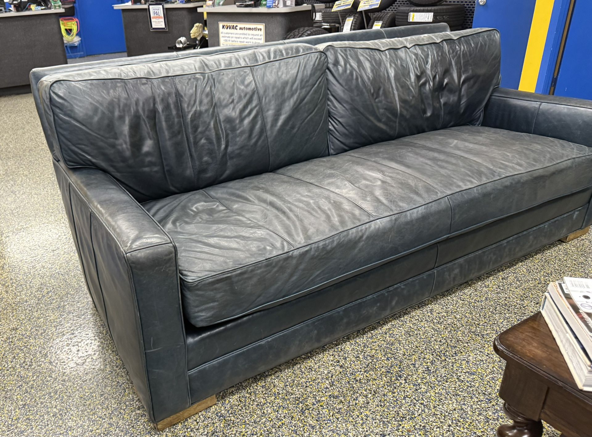 Green Couch With Great Cushion