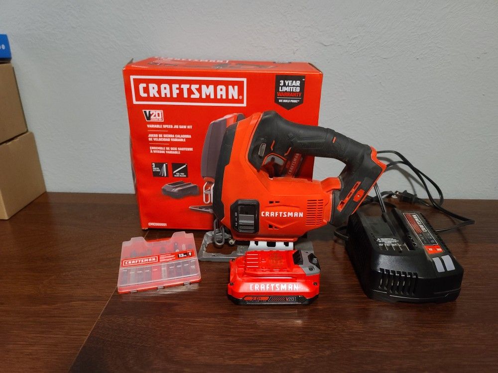 Jig Saw With Battery And Charger Craftsman 
