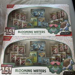 Pokemon TCG Blooming Waters Premium Collection Scarlet Violet 151 New Sealed x2