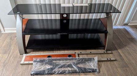 TV Stand - Metal and Glass