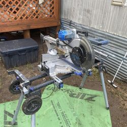 Compound Miter Saw With Stand