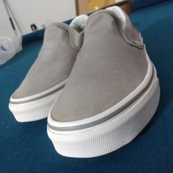 Vans Slip Ons Grey Sz. 5.5M,7W