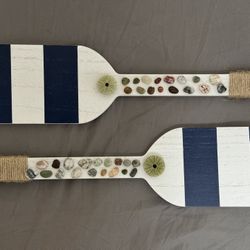Handmade Seashore Decorations - Paddles
