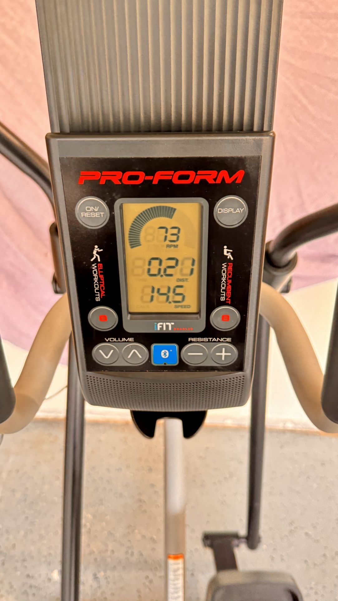 iFit ProForm 2-in-1 Elliptical Hybrid Trainer Exercise Machine. With Free Box Fan