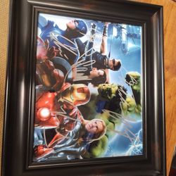 The AVENGERS autographed Framed