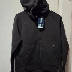 DSG girls large(14) sports fleece full zip hoodie jacket
