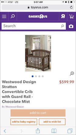 Stratton top convertible crib