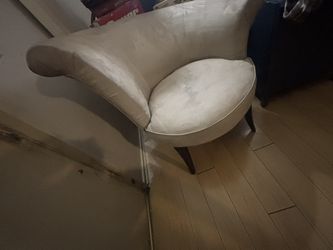 Antique Suede, Leather Swivel Back Chair