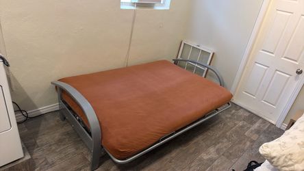 Metal Futon Frame with Mattress