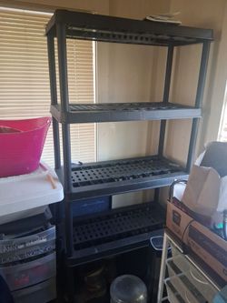 Heavy Duty Plastic Storage Shelving Unit