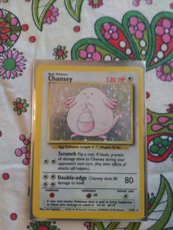 Pokemon Chansey holo