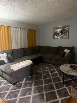 Couch with side tables