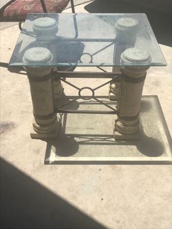 Coffee glass table