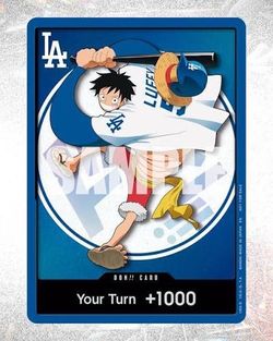 Dodgers Luffy One Piece Card 2026 500 OBO
