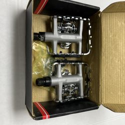 Venzo Multi-Use Compatible with Shimano SPD Mountain Bike Bicycle Sealed Clipless Pedals - Dual Platform Multi-Purpose - Great for Touring, Road, Trek