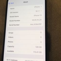 iPhone 13 128gb 100% Battery Health T-Mobile Locked 