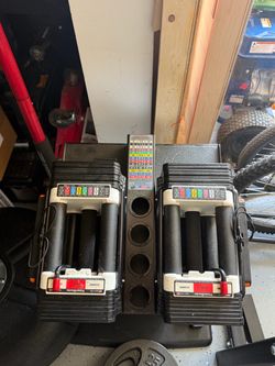 Power block weights with stand