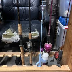 Fishing Rods/Reels & Rod Rack