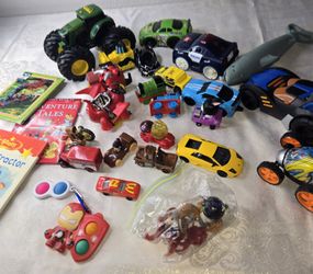 boys mixed toy lot push cars