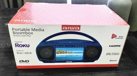 Portable Media Boombox AIWA Blue
