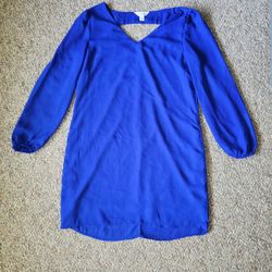 Crazy Cat Dress Blue Size Small 